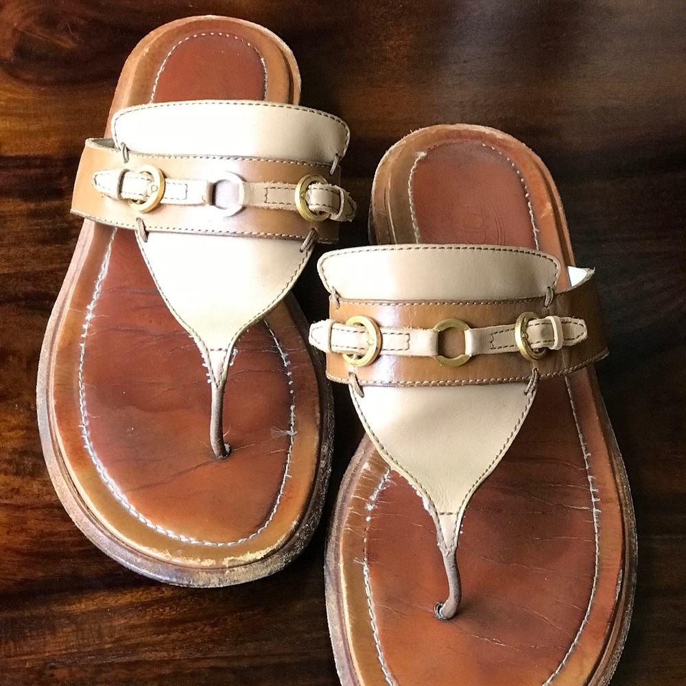 TOD'S LEATHER SANDALS 7.5